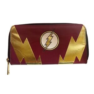 The Flash DC Comics Women's Zippered Wallet Logo